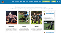 Desktop Screenshot of nationalpolicedogfoundation.org