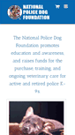 Mobile Screenshot of nationalpolicedogfoundation.org