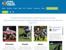 Tablet Screenshot of nationalpolicedogfoundation.org